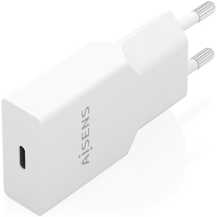 AISENS Cargador GaN Ultra Delgado 25W 1xUSB-C Blanco A110-0999
